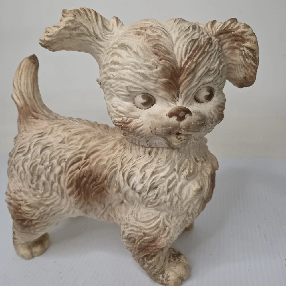 Vintage 1960s Edward Mobley Co. Rubber Squeaky Toy Dog - No SQUEAKER